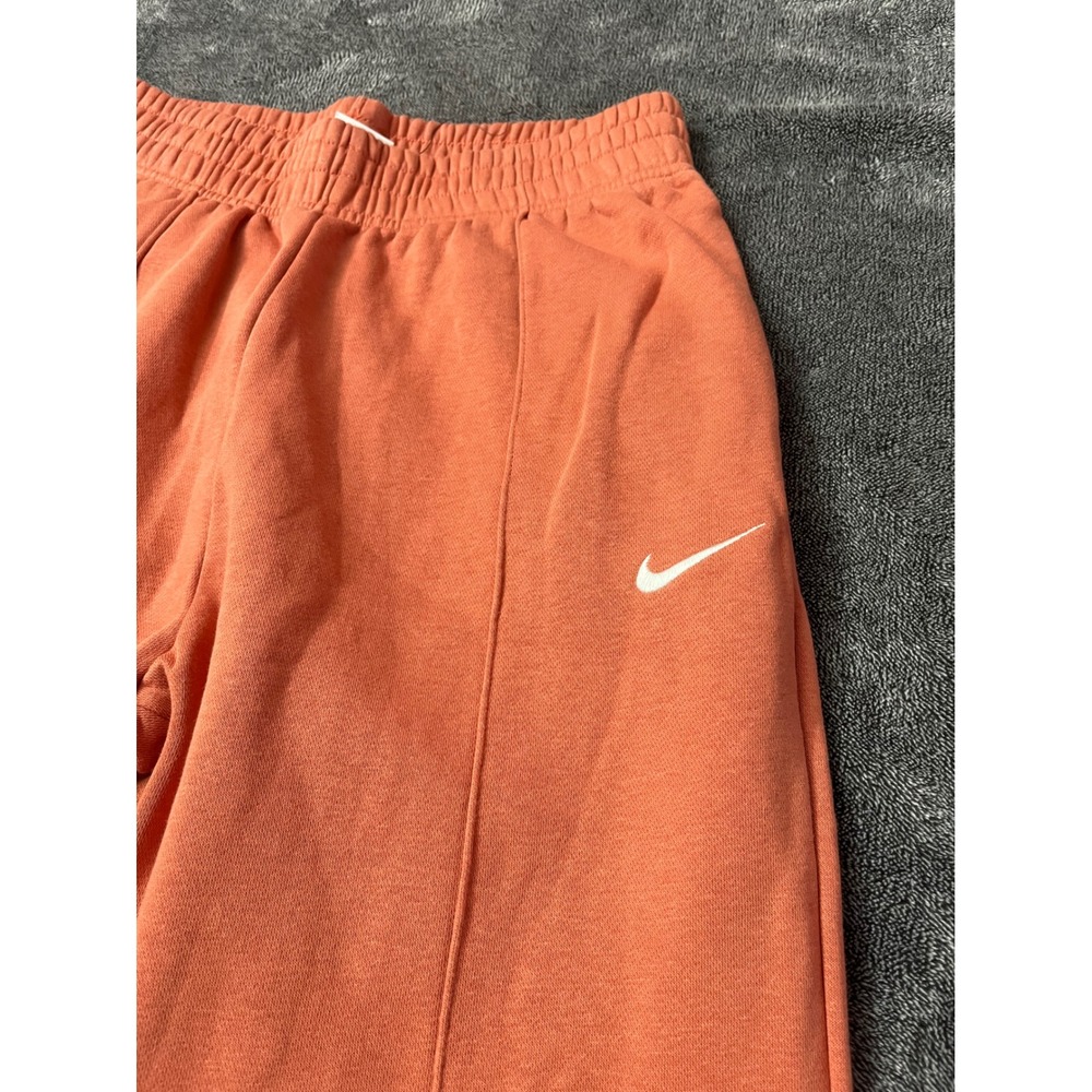 NWOT Nike Sportswear Essential Fleece Joggers Womens Orange High Rise Sweatpants